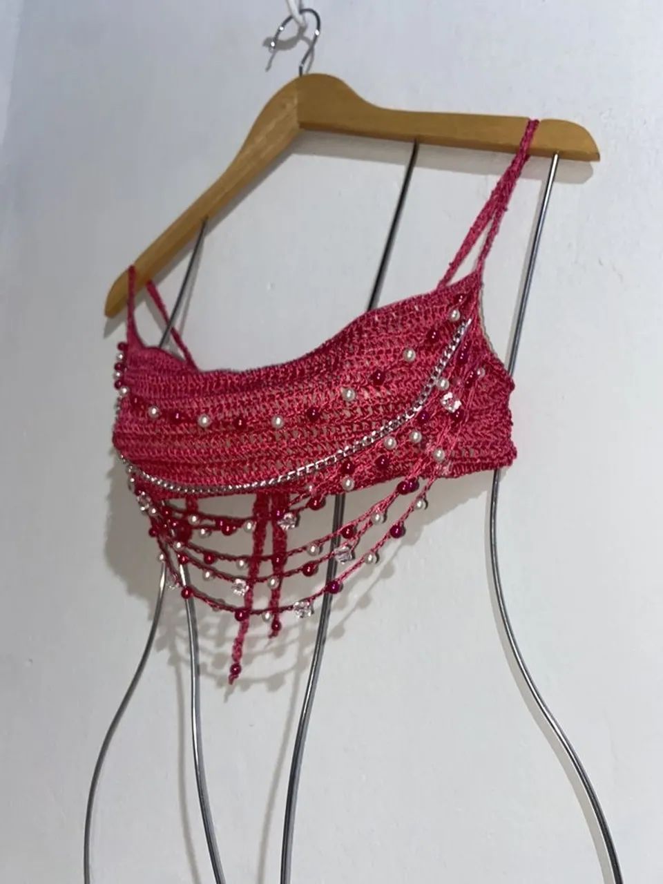 top de crochê carnaval - Foto 3