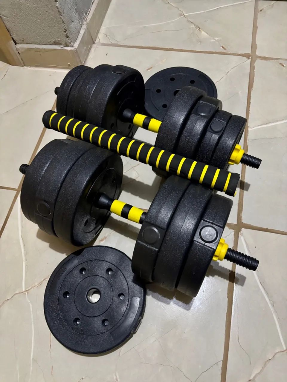 Kit Halteres 3 em 1 40kg - Foto 3