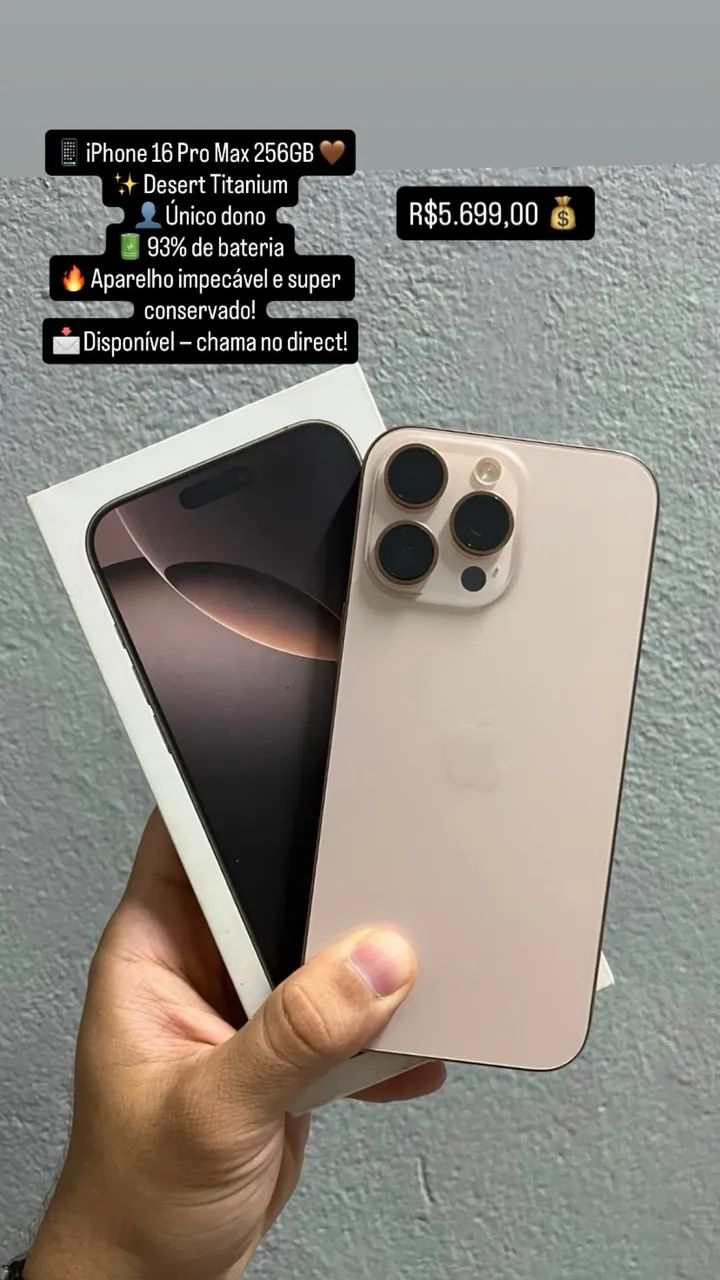 iPhone 16 pro max 256 gb
