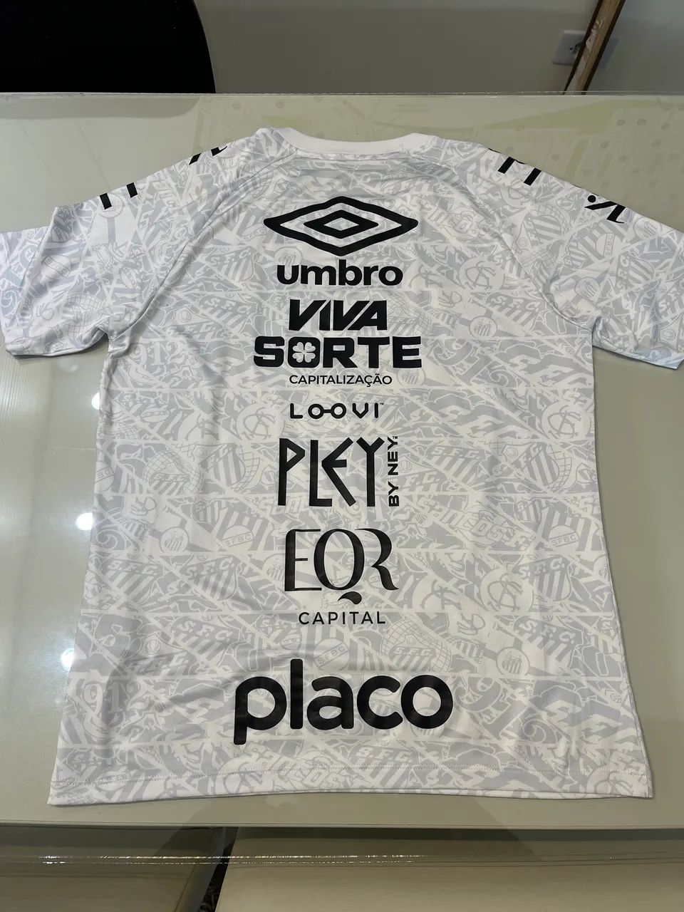 Camisa aquecimento santos assinada pelo Neymar. - Foto 3