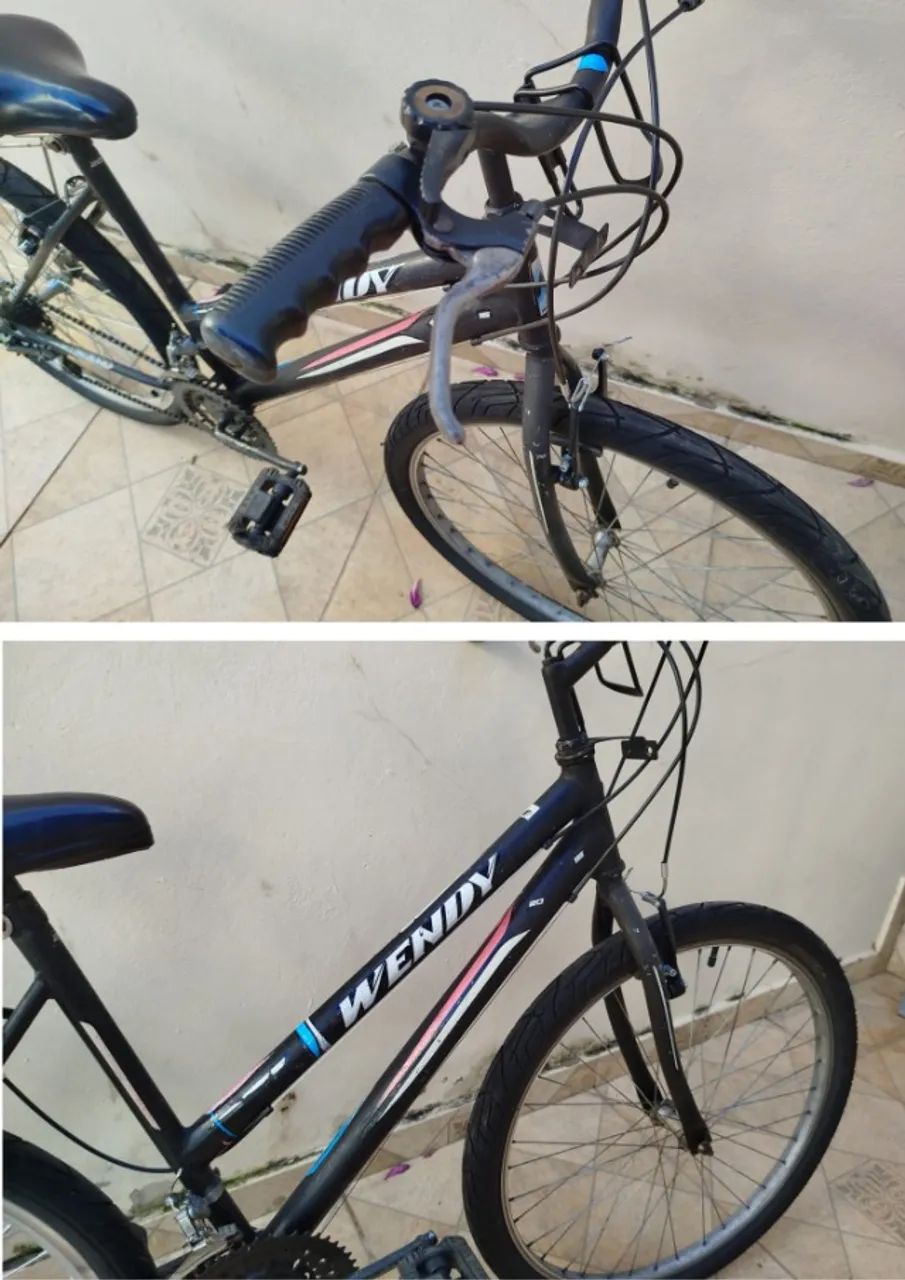 Bicicleta Wendy preta aro 26 usada - Foto 3