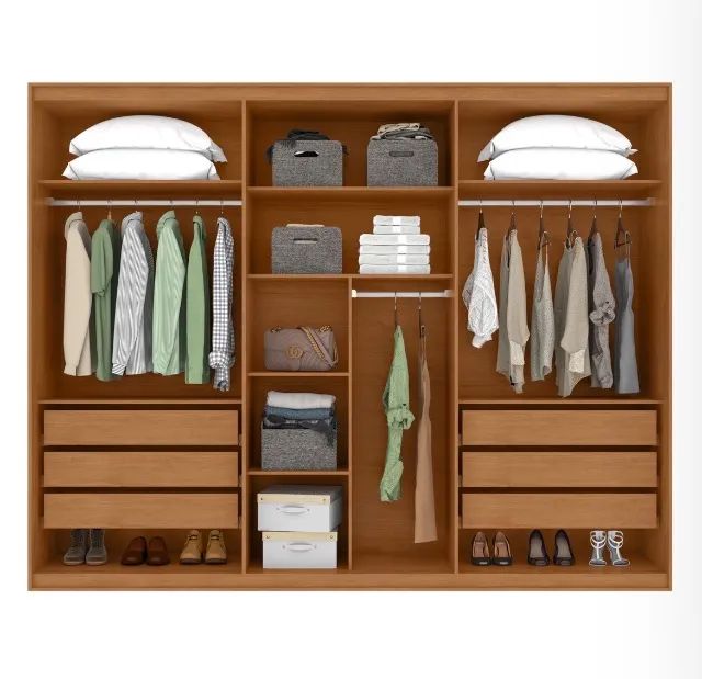 Guarda Roupa 6 Portas Select 270 Amêndoa - Foto 4