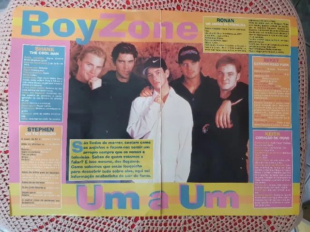 Mini p ôster e matéria Boyzone - Foto 2