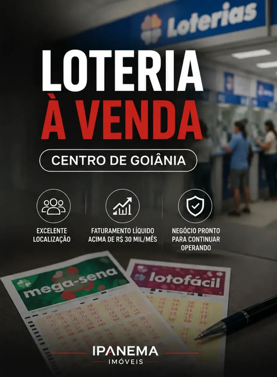 LOTERIA À VENDA  CENTRO DE GOIÂNIA - Foto 2