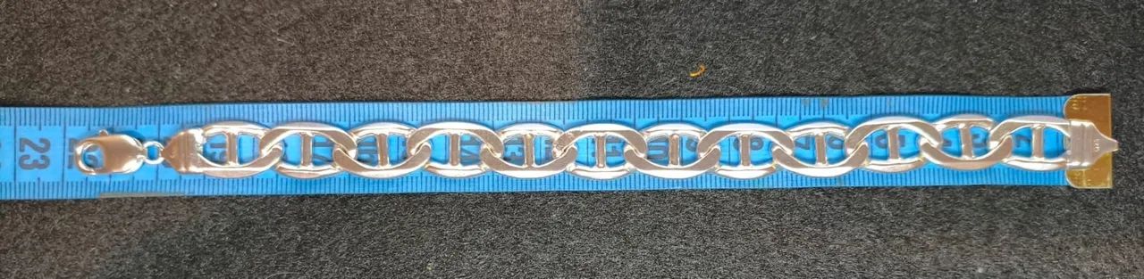 Pulseira Prata 925 (12mm) - 33 gramas - Foto 5