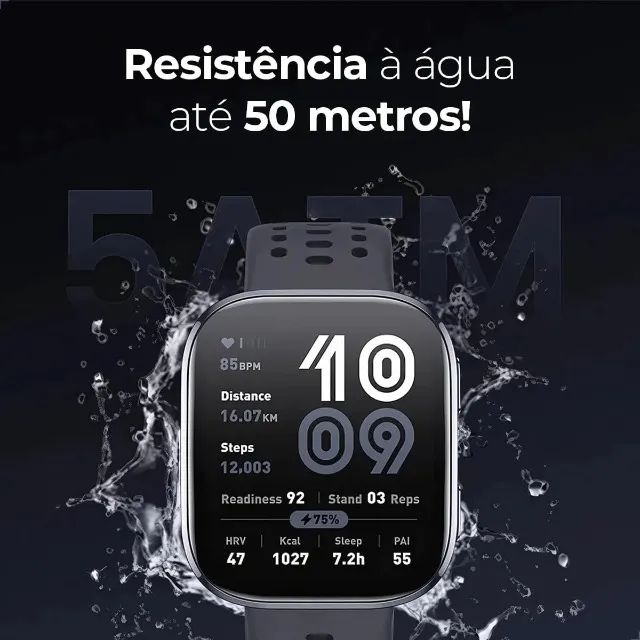 Relógio Amazfit Bip 6 A-2435 Blue/Black - Foto 3