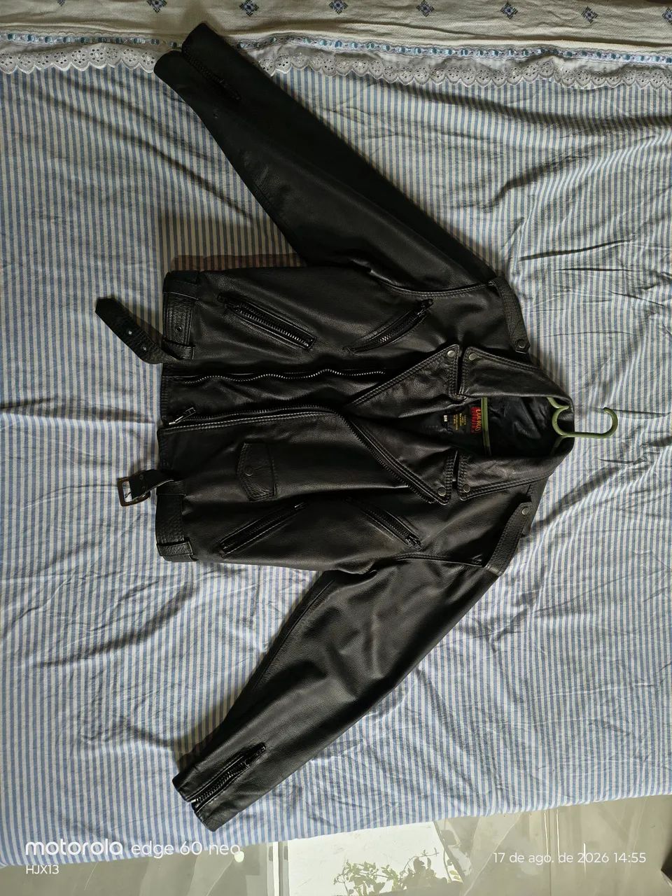 Jaqueta masculina de couro  - Foto 2