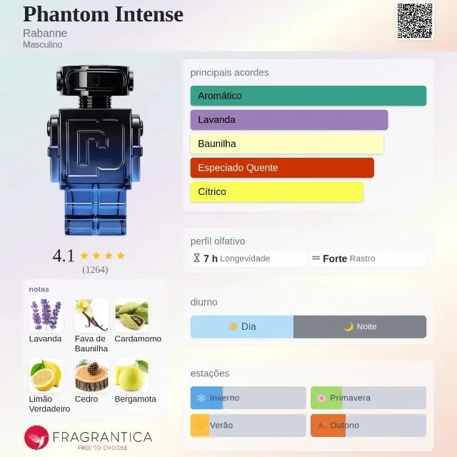 Perfume importado - Phantom Intense Rabanne 100ml * Lacrado - Foto 2
