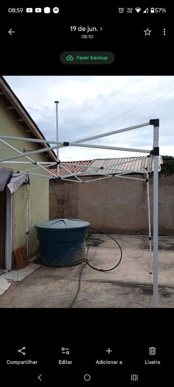 ESTRUTURA DE TENDA - NÃO ENTREGO - O VALOR JÁ ESTÁ REDUZIDO 
