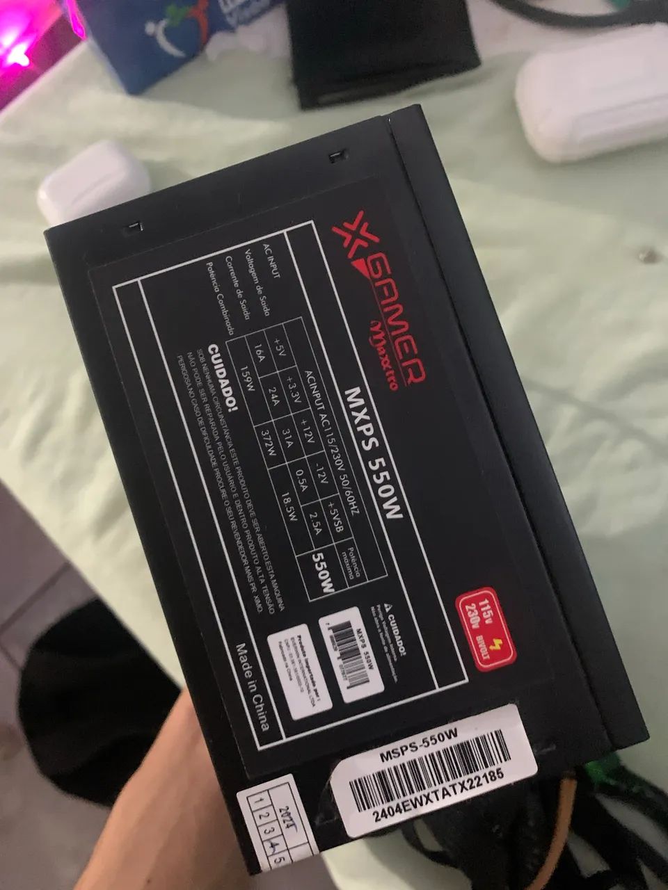 fonte 550 w generica gamer maxxtro  - Foto 2