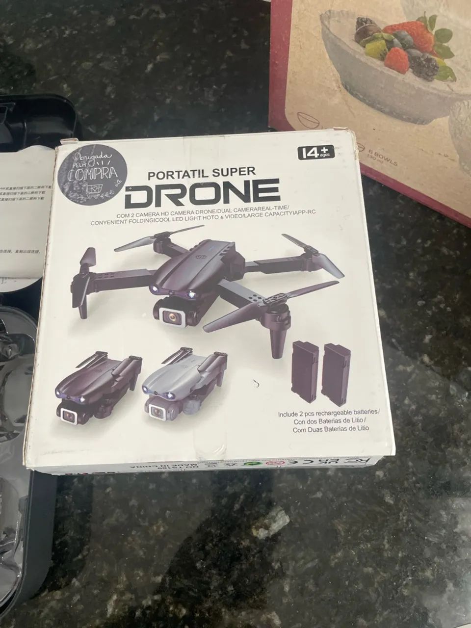 ? VENDO DRONE COM CONTROLE E ACESSÓRIOS! - Foto 4