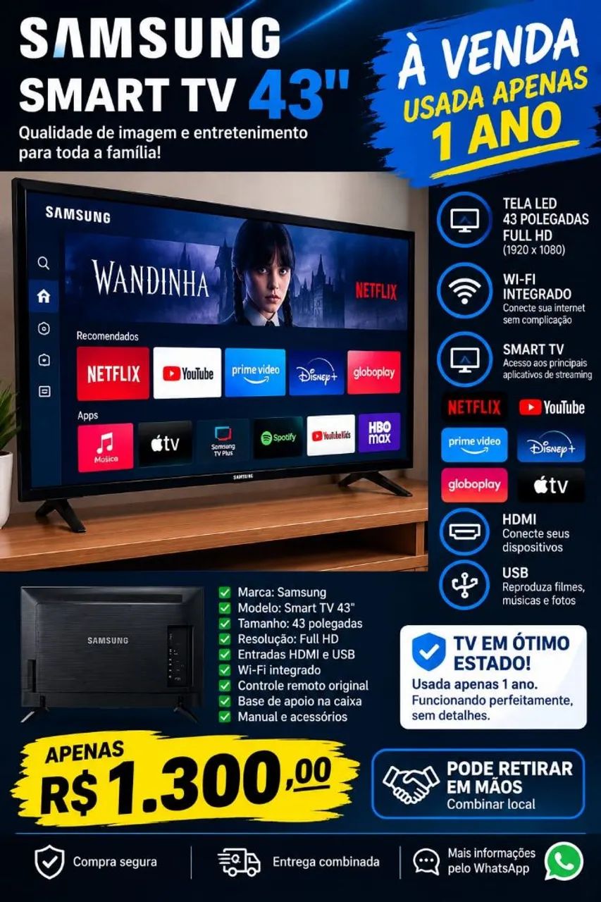 Tv Samsung smart 43