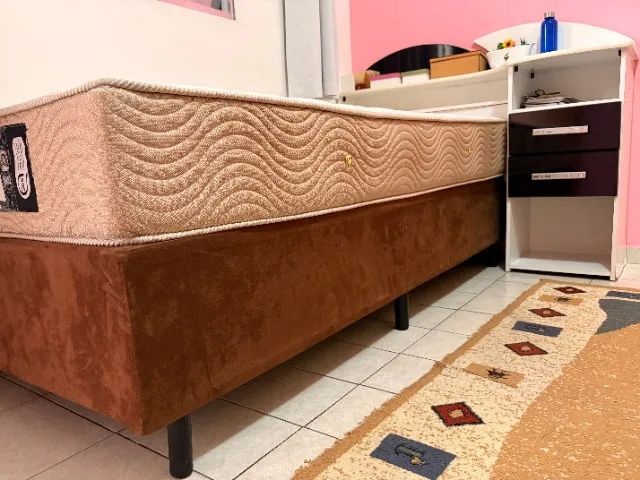 Cama Box Solteiro + Cabeceira Extensiva com Gavetas - Foto 4