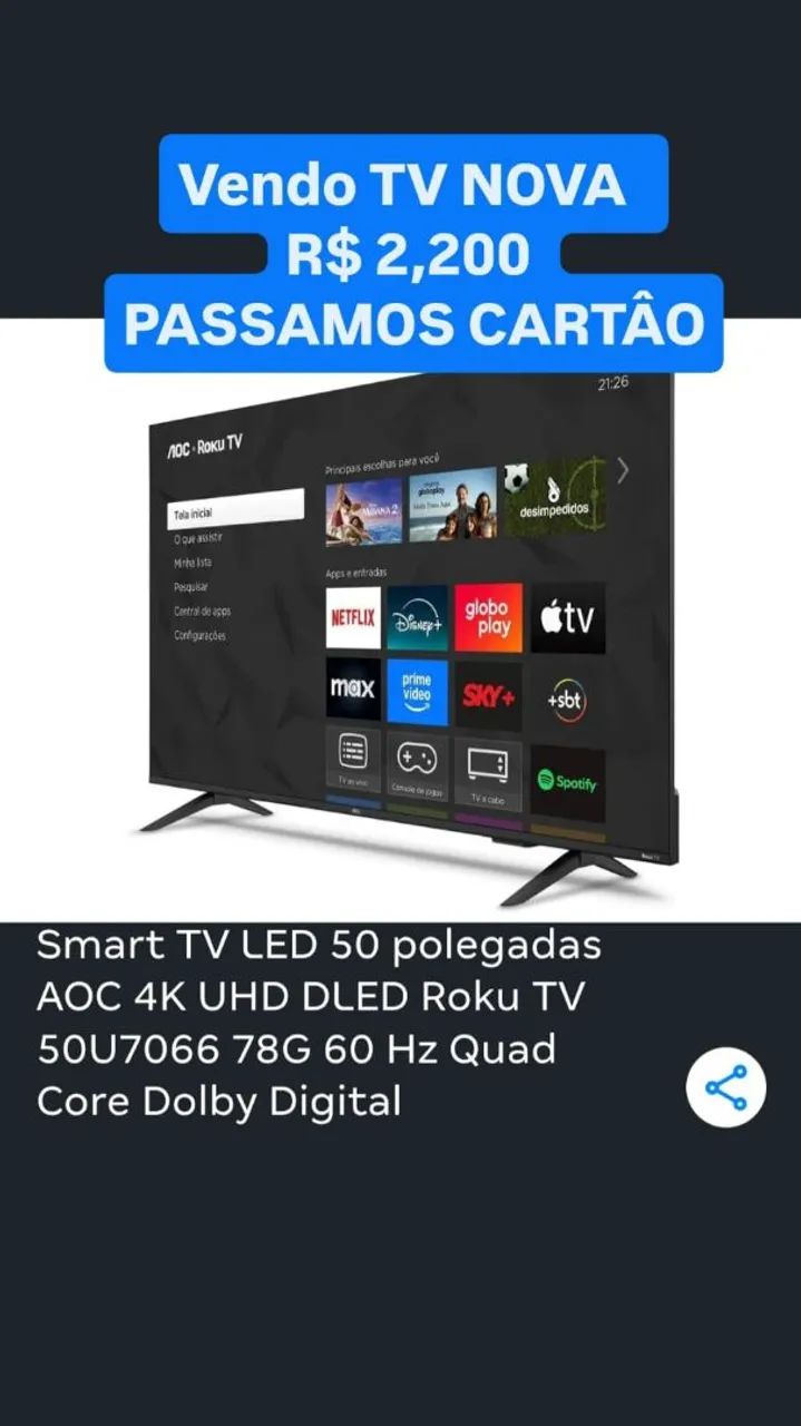 Tv AOC 50 Polegadas - Foto 5