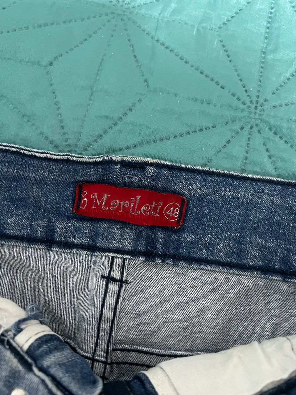 Short saia Jeans tamanho 48 - Foto 2