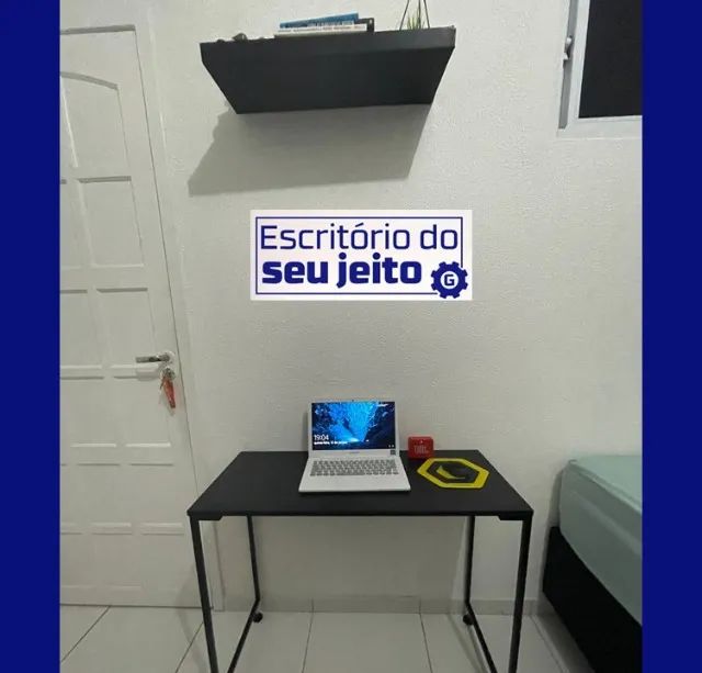 Mesa para Notebook NOVA Multiuso de escritório Estilo Industrial Computador Escrivaninha - Foto 2