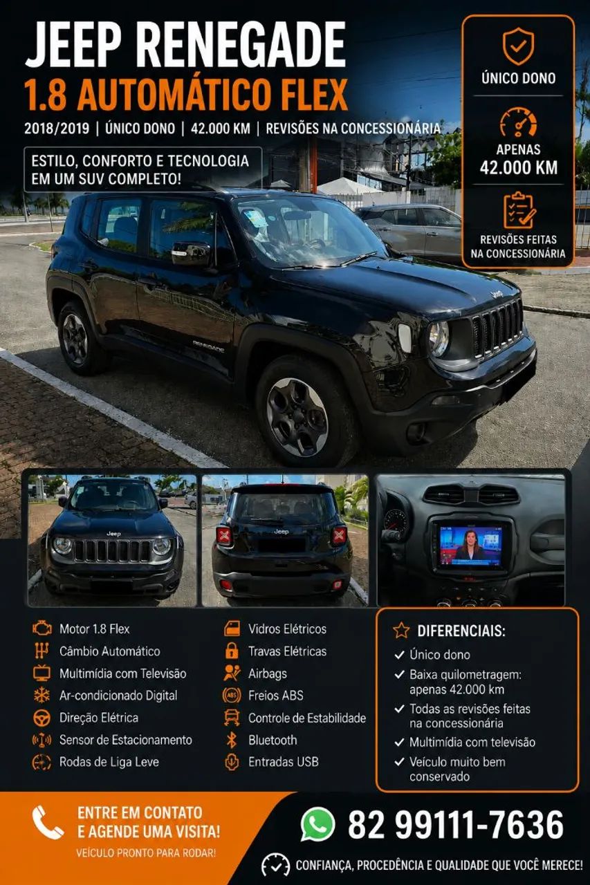 Jeep Renegade Renegade 1.8 4x2 Flex 16V Aut. 2019