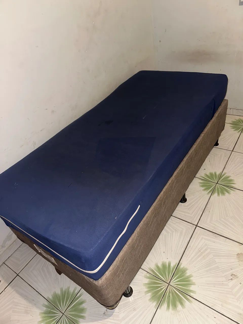 CAMA BOX SOLTEIRO PROBEL + COLCHÃO 