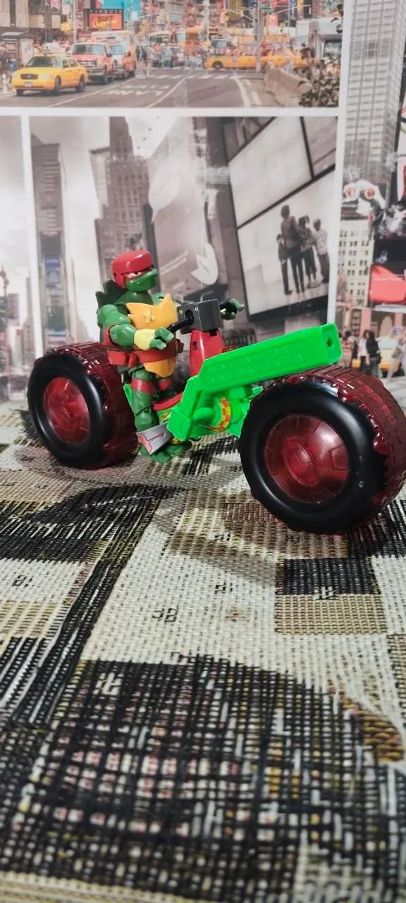 Boneco Tartarugas Ninja Raphael Shell Hog
