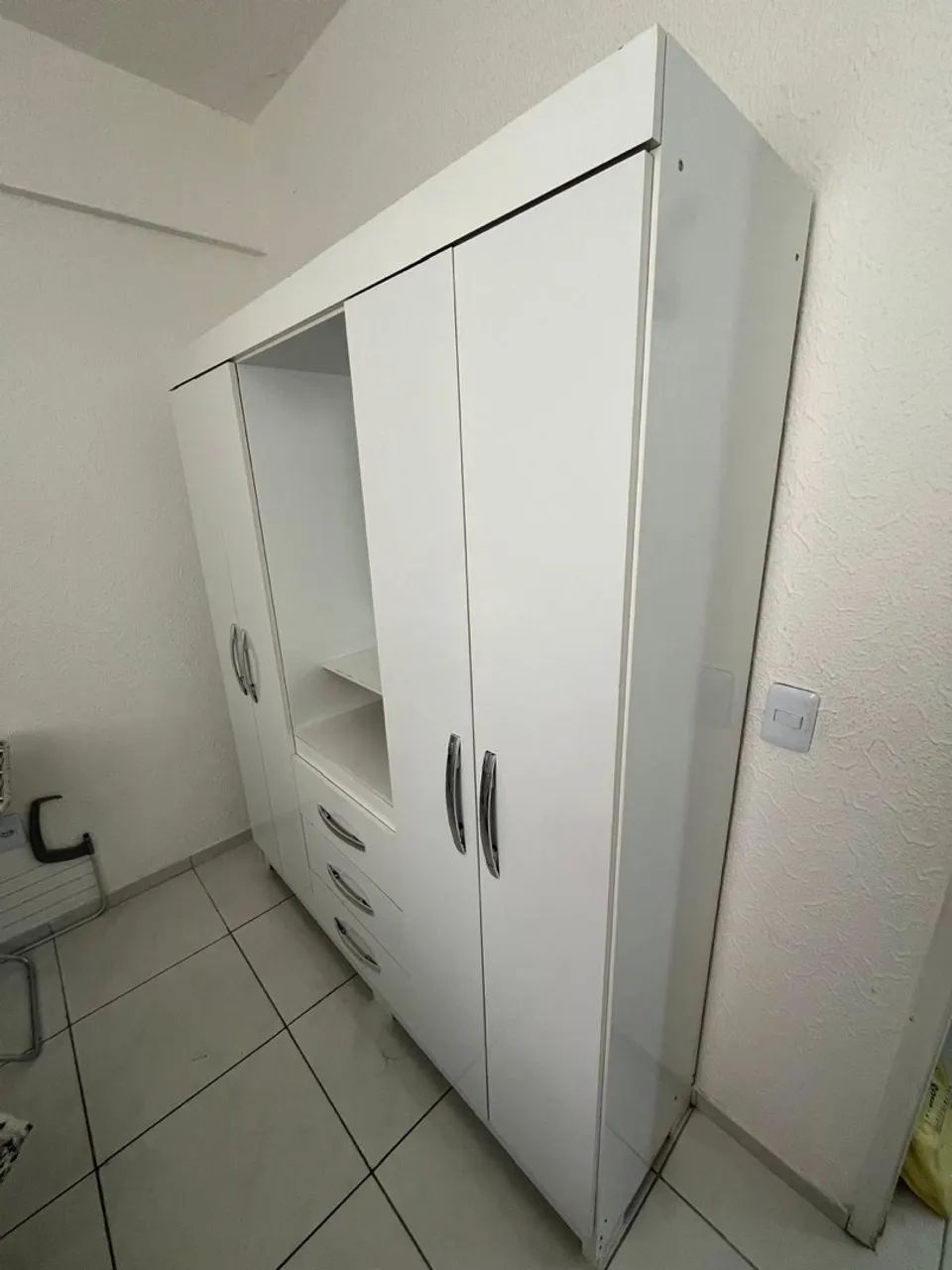 Guarda Roupa Casal (Branco) - Foto 4