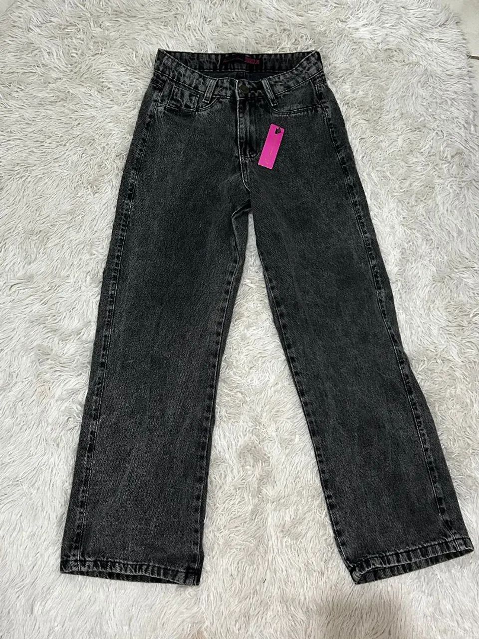 Calça jeans/grafite-NOVA 