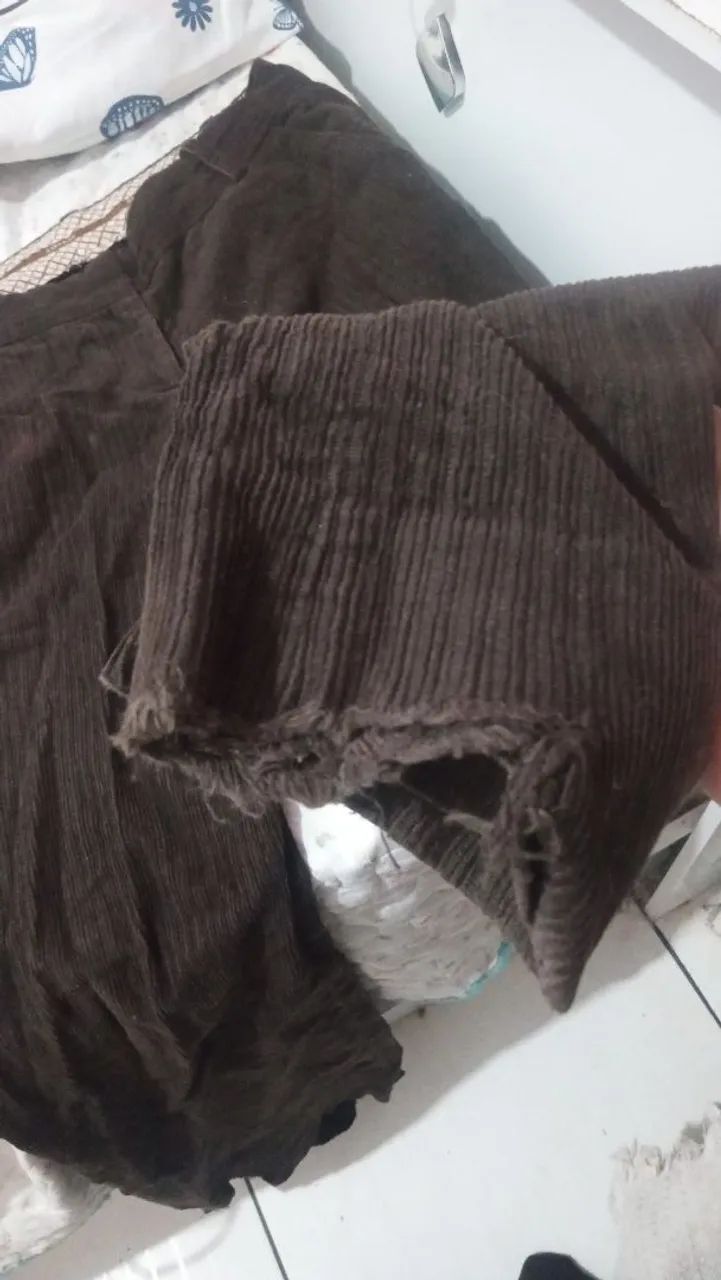 calça marrom y2k Zara Basic  - Foto 5