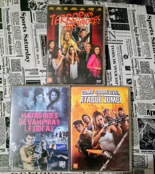 Lote 9 Dvds Filmes Terror E Comédia - Foto 3