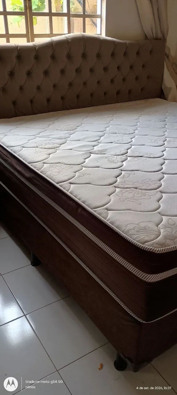 Vendo cama box casal super king - Foto 4