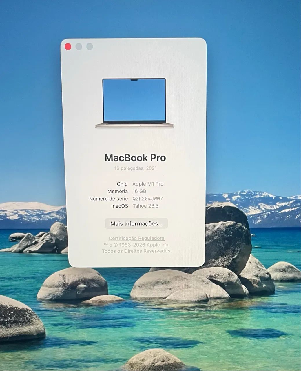 Macbook pro chip m1pro, 16pol, 16gb/512gb até 12x - Notebooks