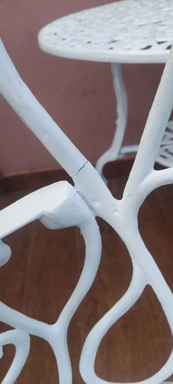 Conjunto de mesa com 2 cadeiras de jardim de alumínio  - Foto 5