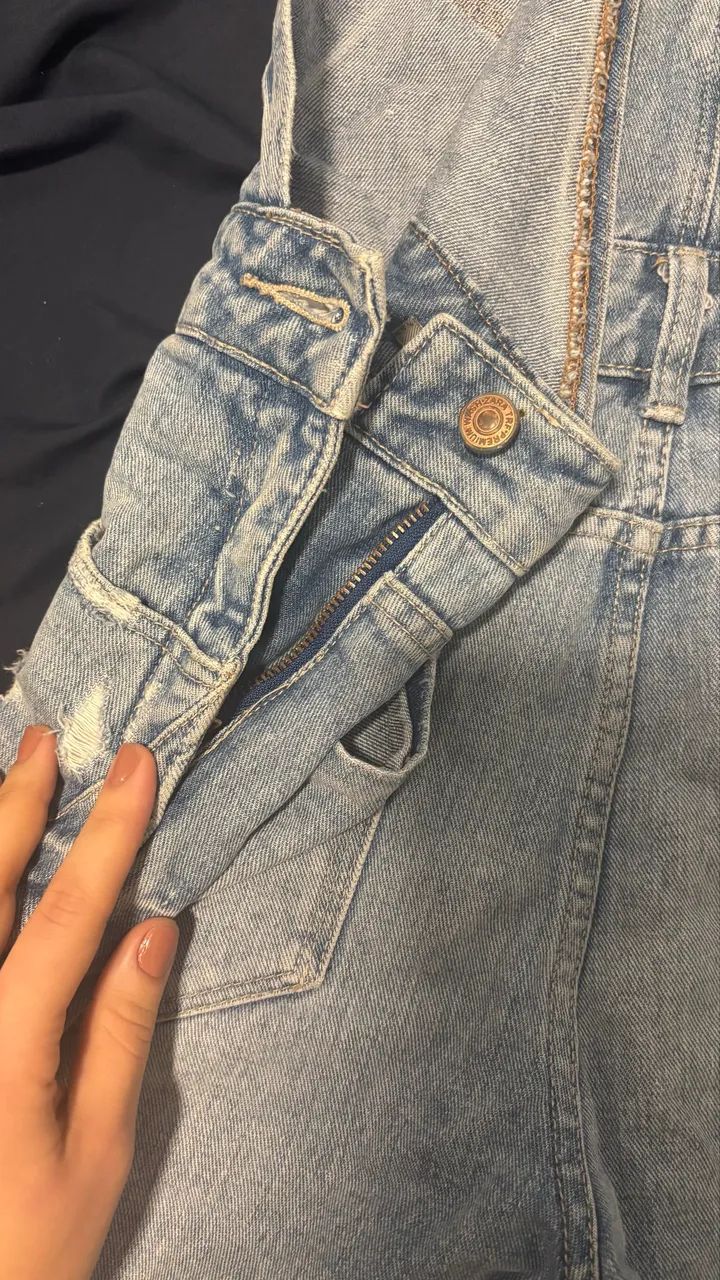 Macacão jeans Zara - Foto 3