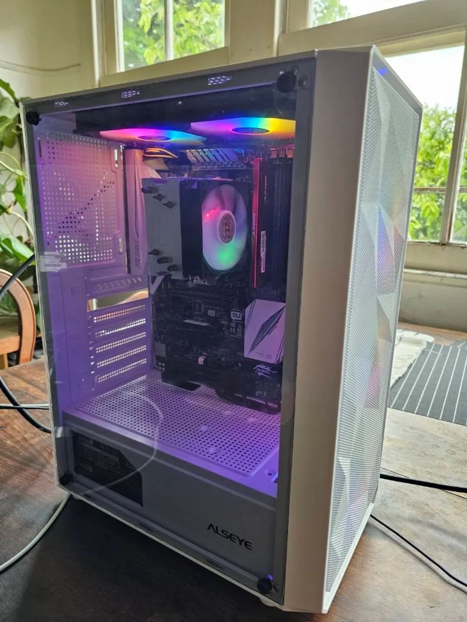 Pc Branco I3 (7 geração) com placa Asus Z170AR funcionando - Foto 4