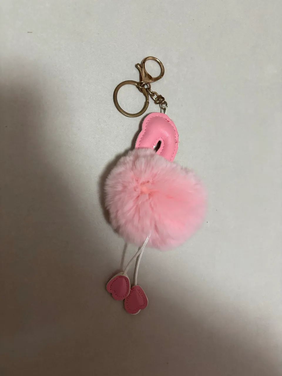 Chaveiro Pompom rosa flamingo - Foto 2