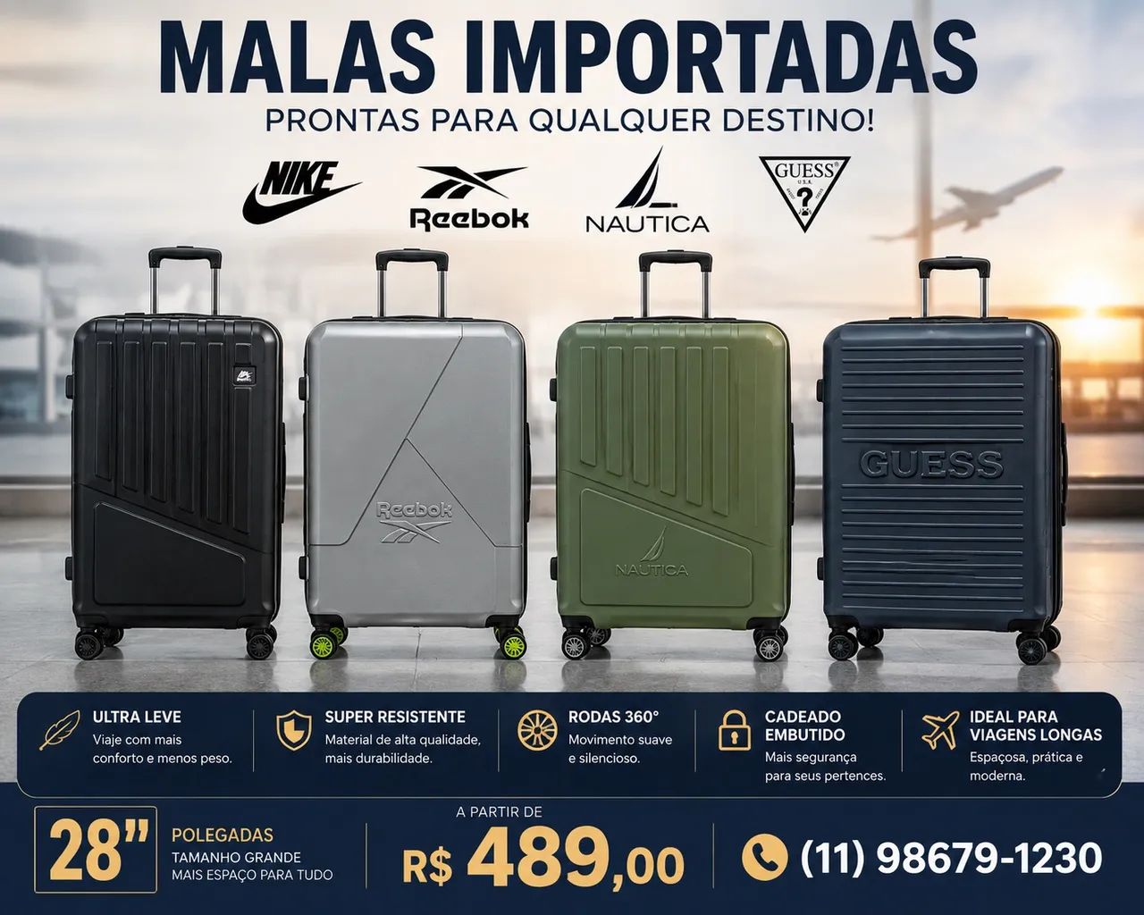 Mala de viagem importada rebook  - Foto 2