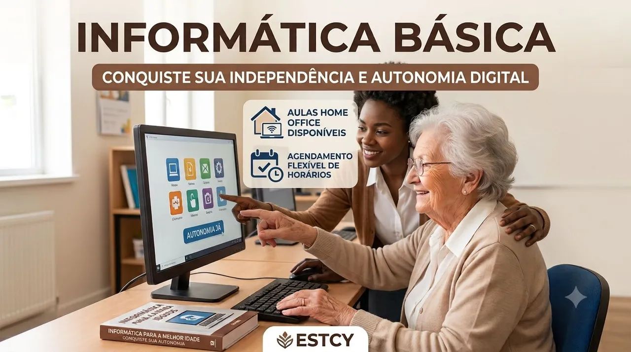 Aulas de informática para idosos