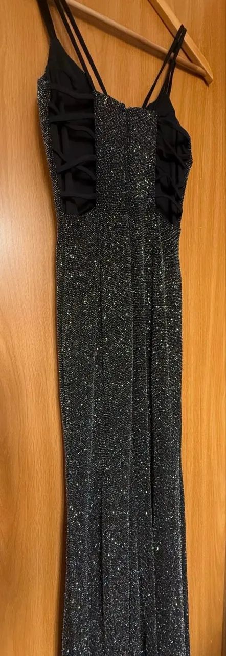 VESTIDO PRETO BRILHO - Foto 3