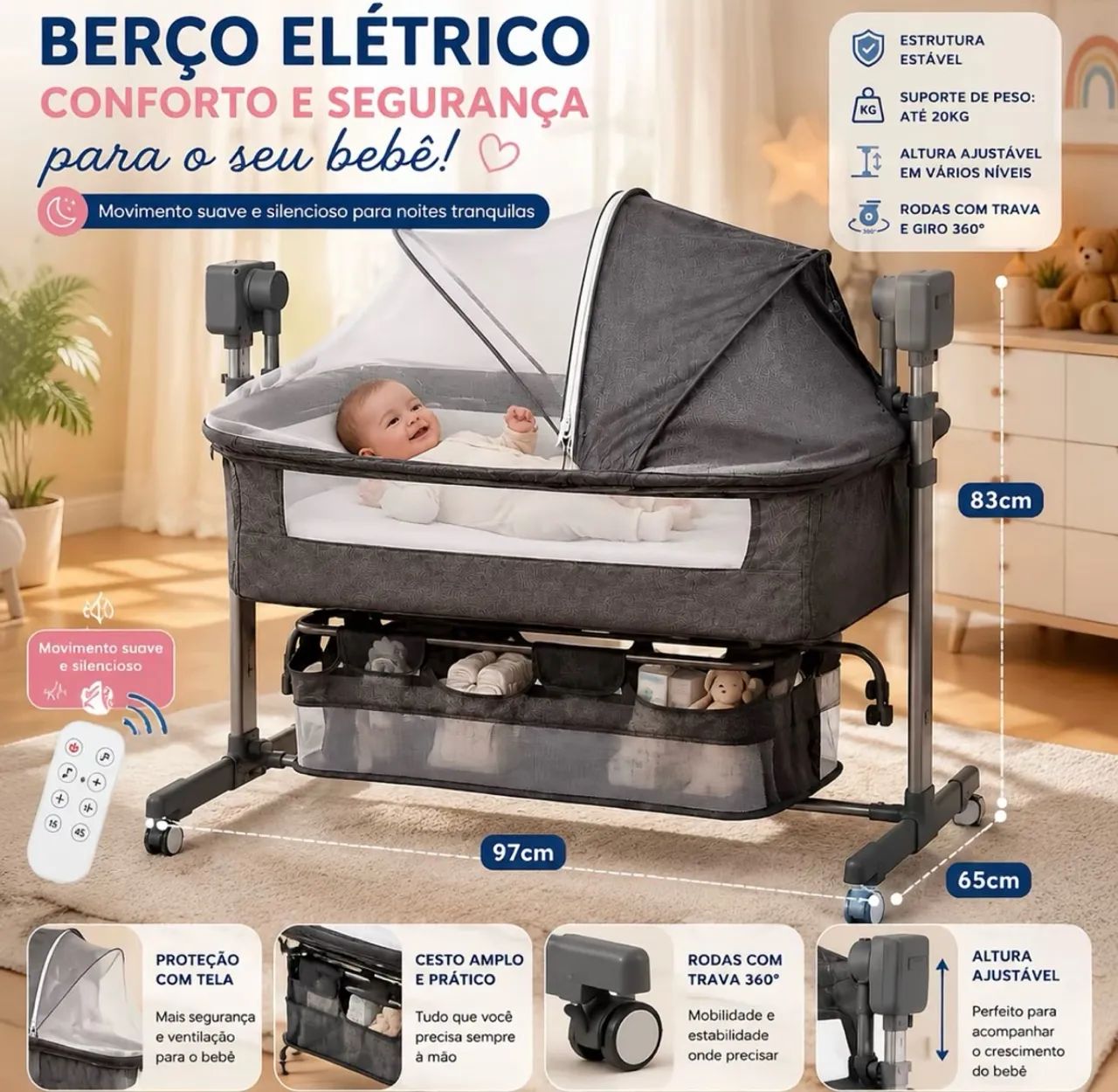Berço portátil  - Foto 2