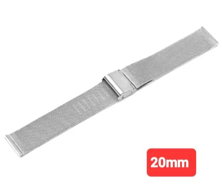 Pulseira de aço inoxidavel tipo milanese largura de 20mm - Foto 3