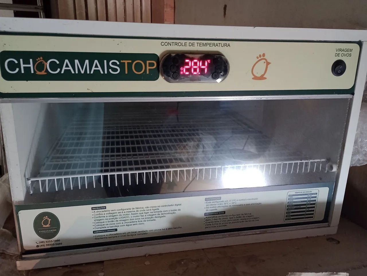Chocadeira automática 120 ovos 