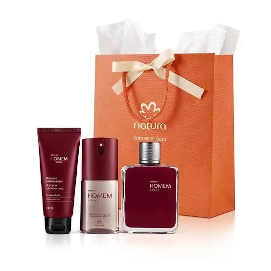 PRESENTE NATURA HOMEM SAGAZ 3 PRODUTOS 