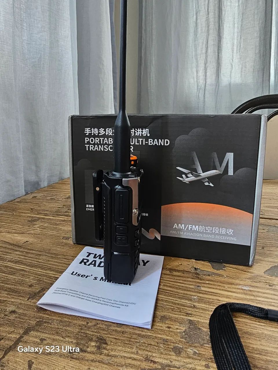 RADIO QUANSHENG UVK6 BANDA AVIAÇÃO