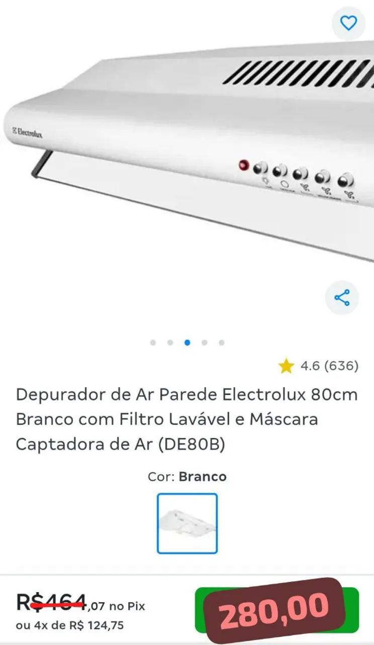Depurador de ar Eletrolux