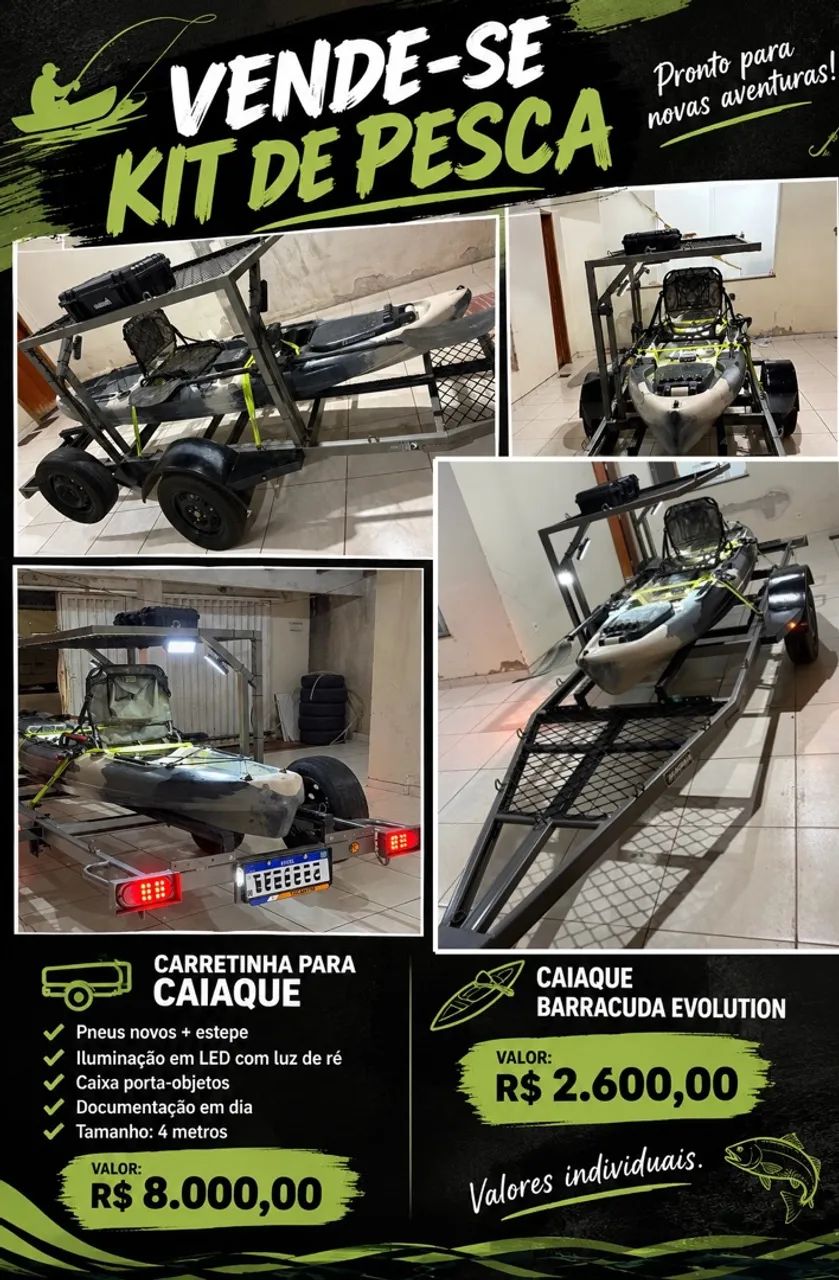 Vende-se kit de pesca 