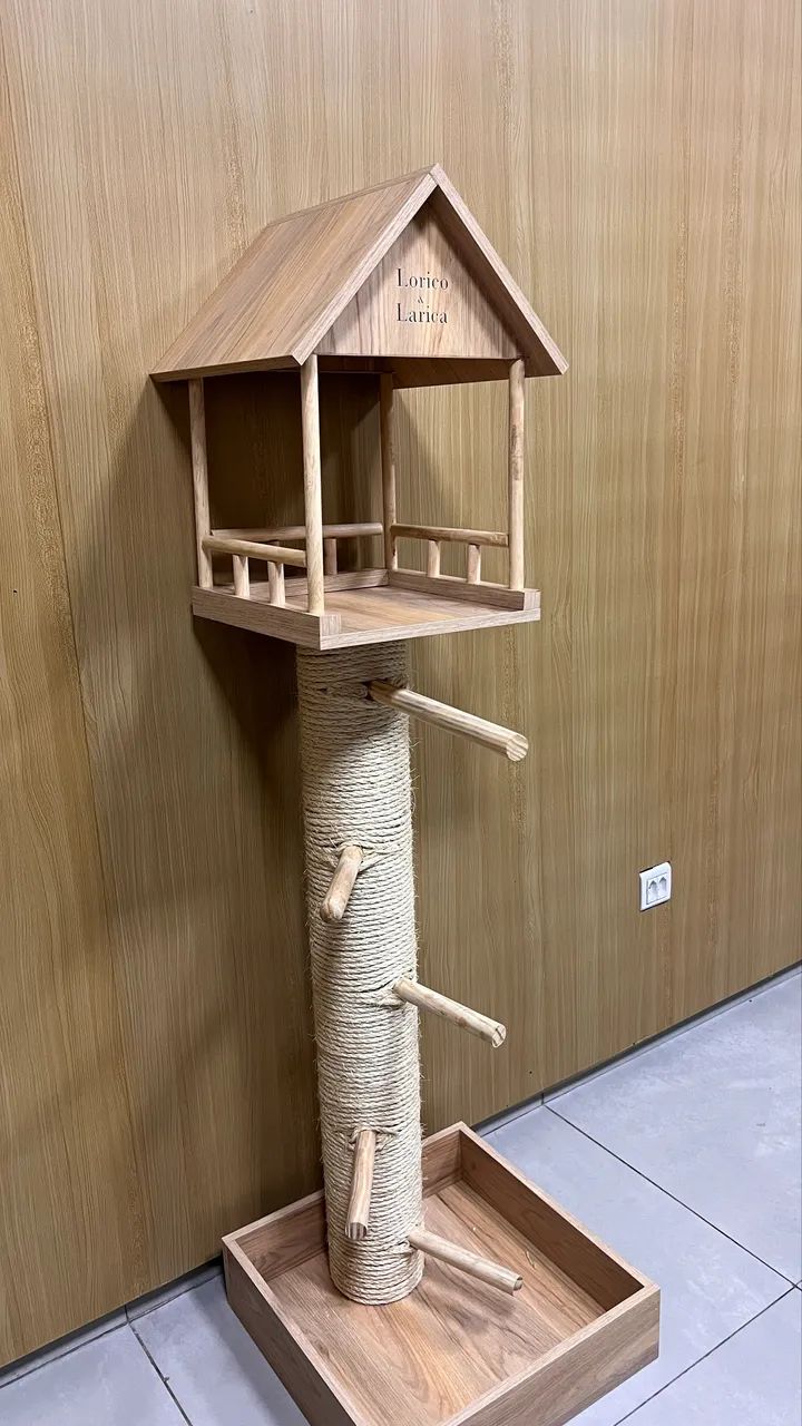 Acessório para pets. Casinha/poleiro para pássaros  - Foto 5
