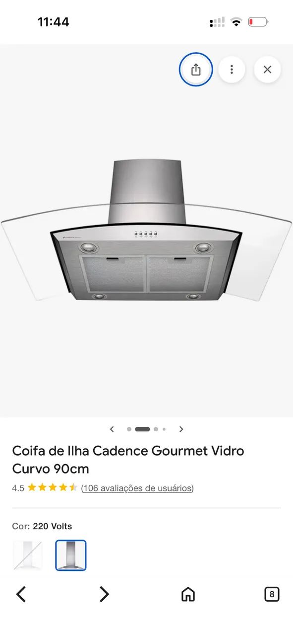 Coifa para Ilha