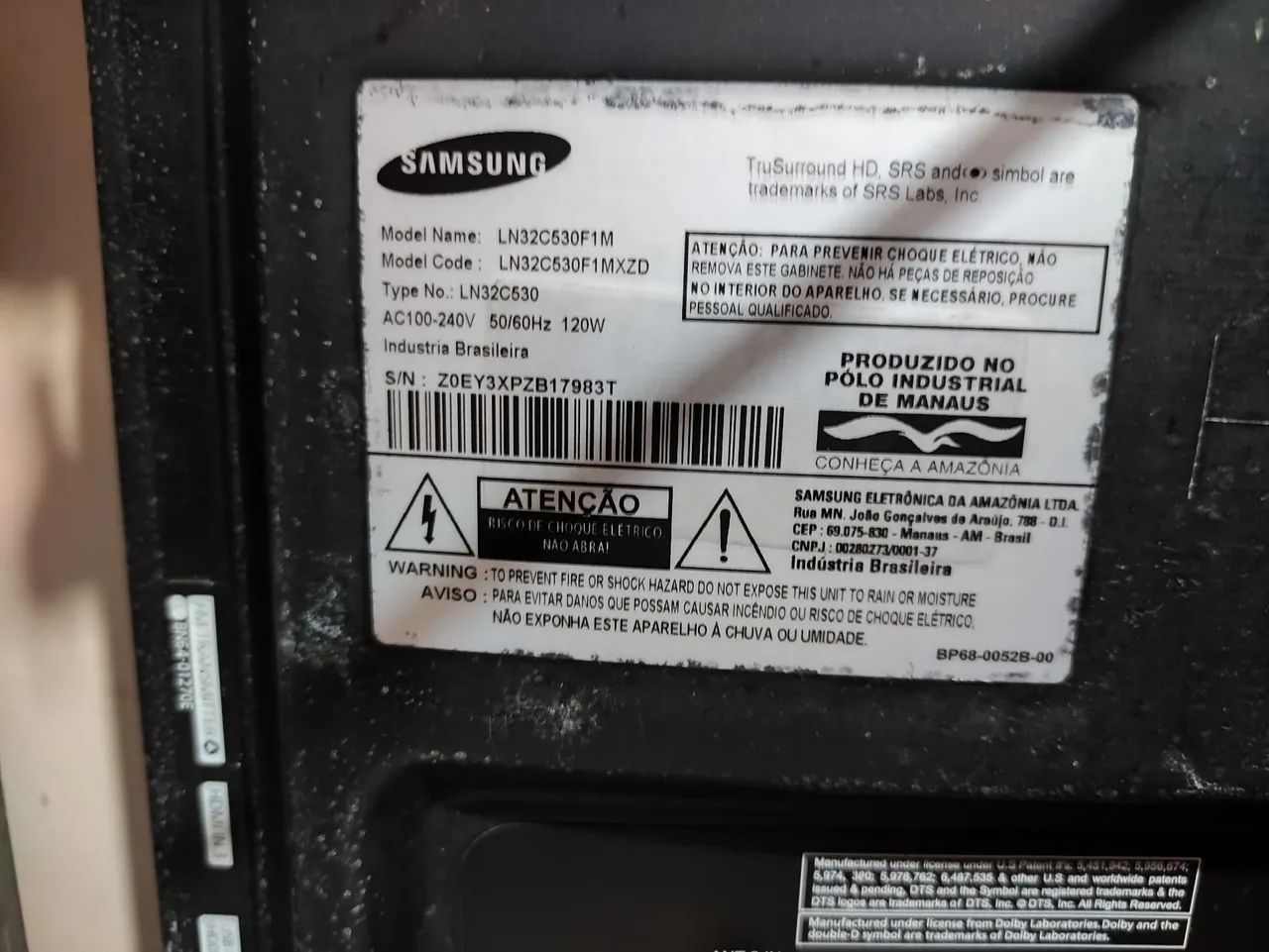 TV Sanssung LN32C530F1M - Foto 2