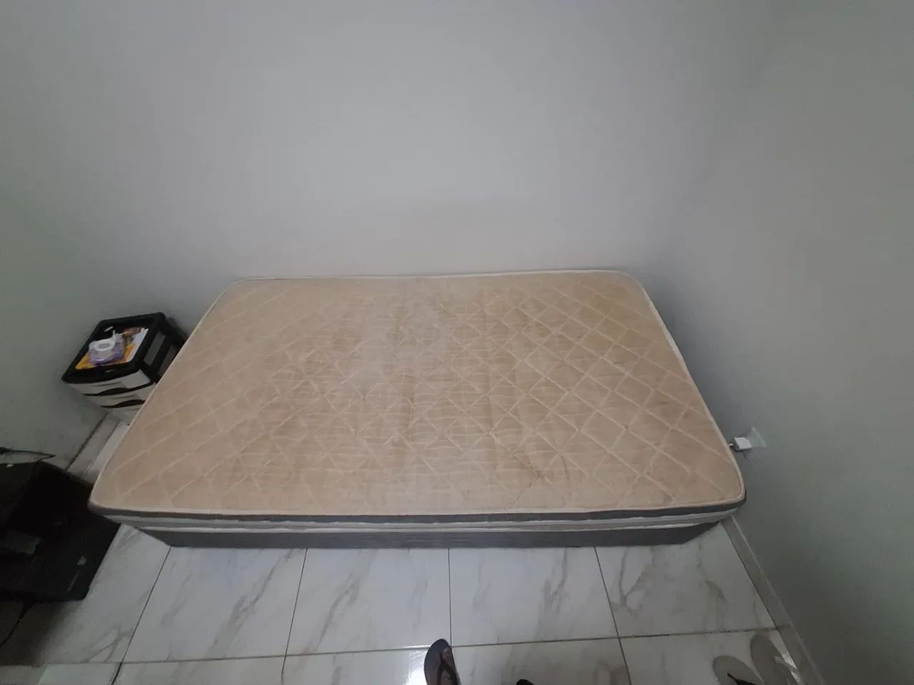 Cama box Modern Sigma com colchão solteiro molas ensacadas e EPS branco - Foto 2