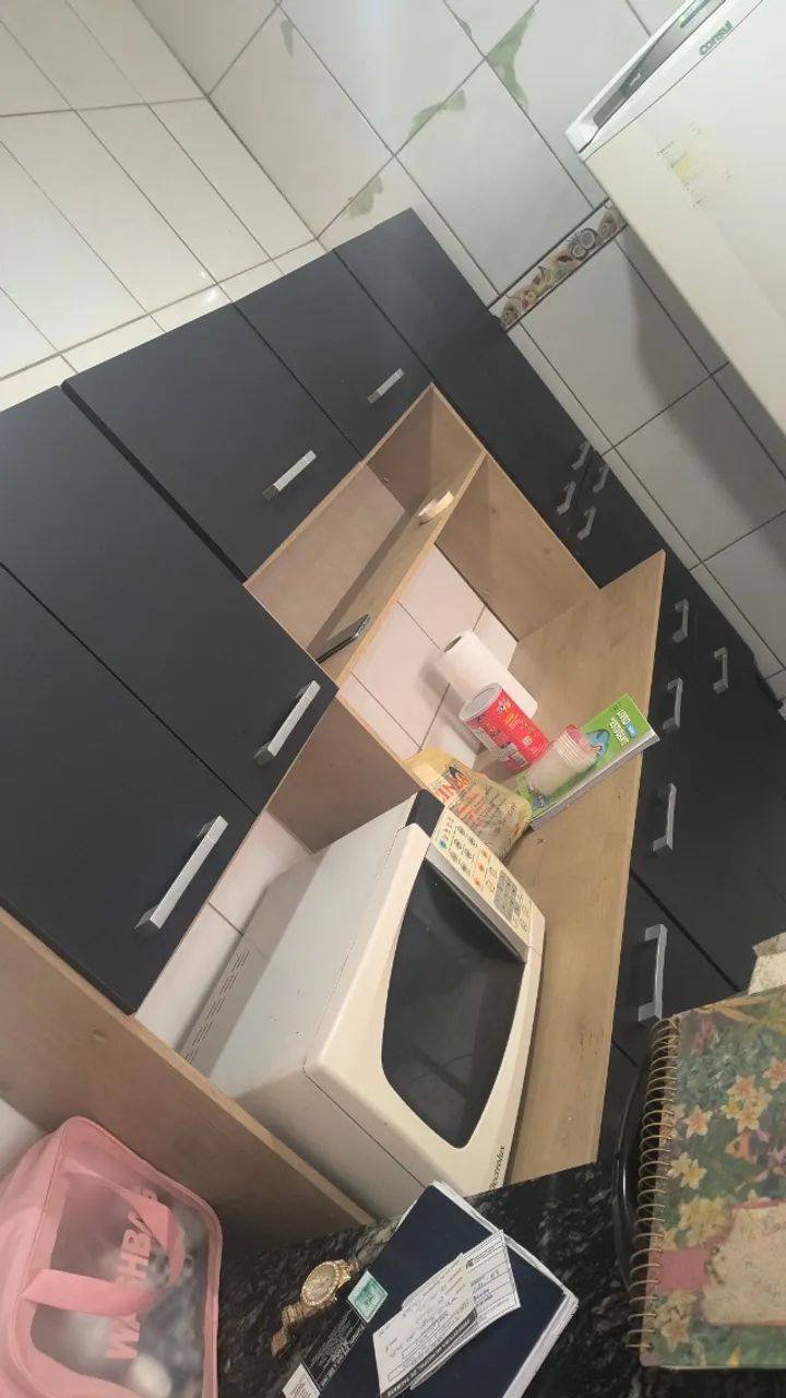 Armário, geladeira, microondas e sofá retrátil  - Foto 3