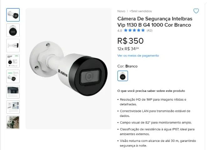 Câmera De Segurança Intelbras - Foto 2