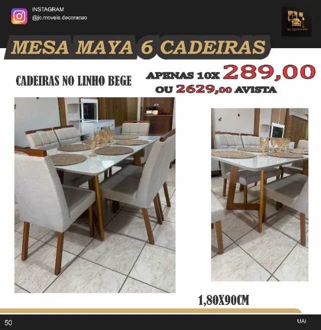 MESA MAYA EM MADEIRA